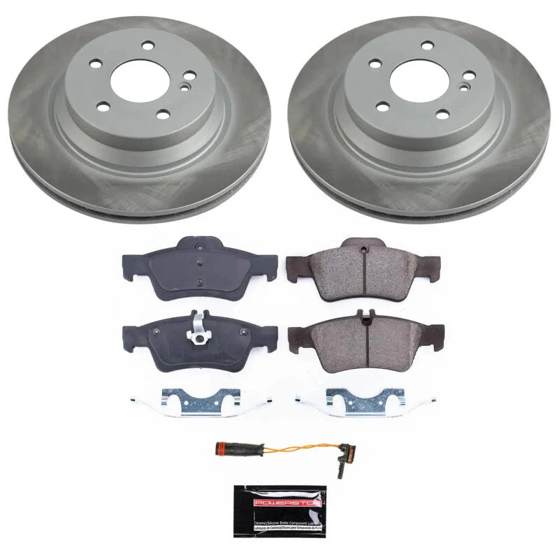 PowerStop Semi-Coated Rear Rotor Kit fits 2015-2017 Mercedes-Benz CLS400 / 2006 Mercedes-Benz CLS500 / 2007-2011 Mercedes-...