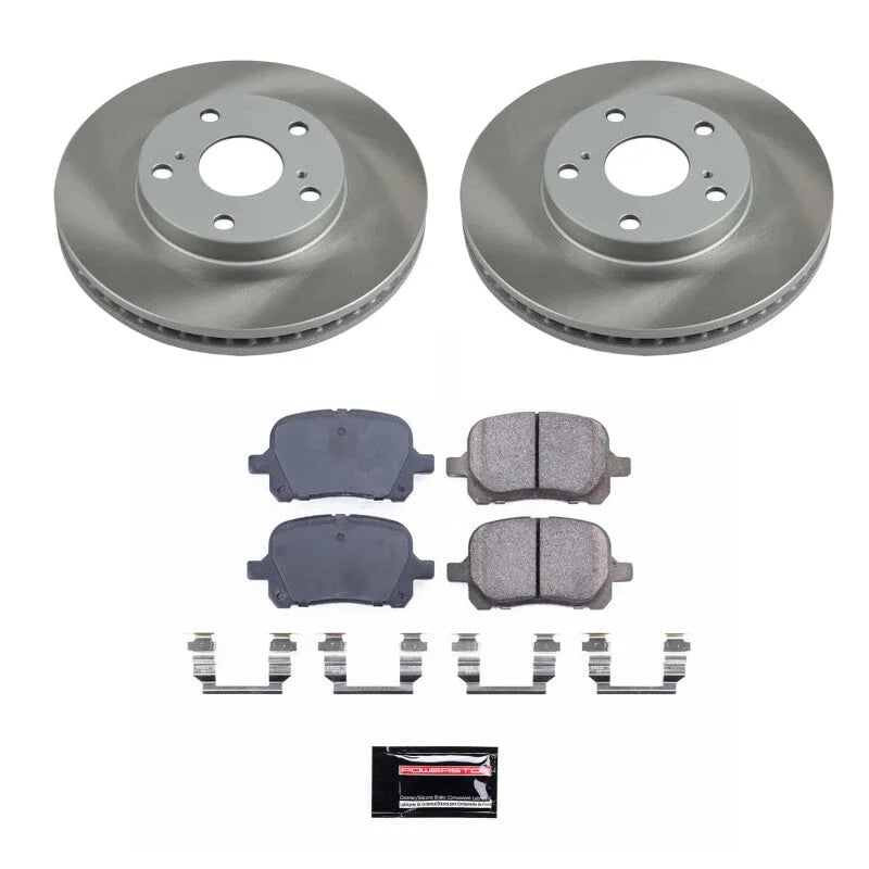 PowerStop Semi-Coated Rotor Kit Front fits 1997-2001 Lexus ES300 / 1998-2004 Toyota Avalon Xl / 1997-1998 Toyota Camry Ce ...