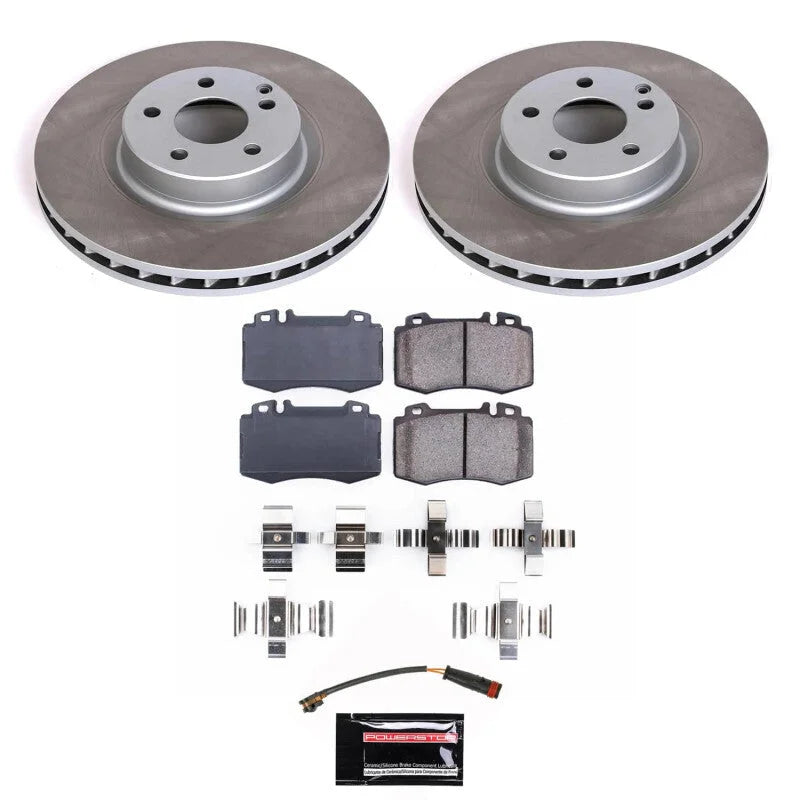 PowerStop Semi-Coated Rotor Kit Front fits 2007-2011 Mercedes-Benz CLS550