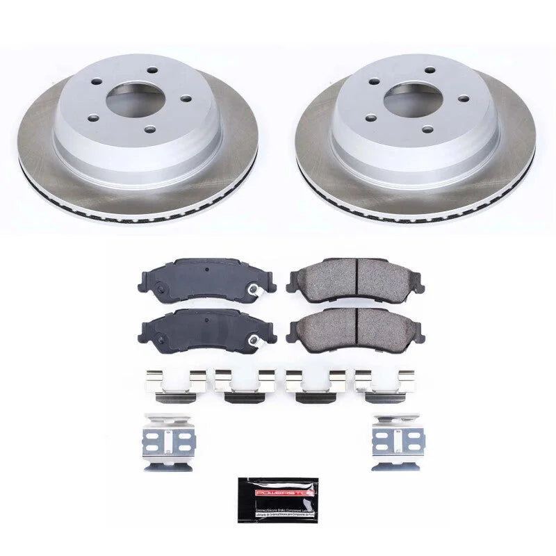 PowerStop Semi-Coated Rotor Kit Rear fits 1998 1999 2004 2005 Chevrolet Blazer / 1998-2004 Chevrolet Blazer LS / 1998-2001...