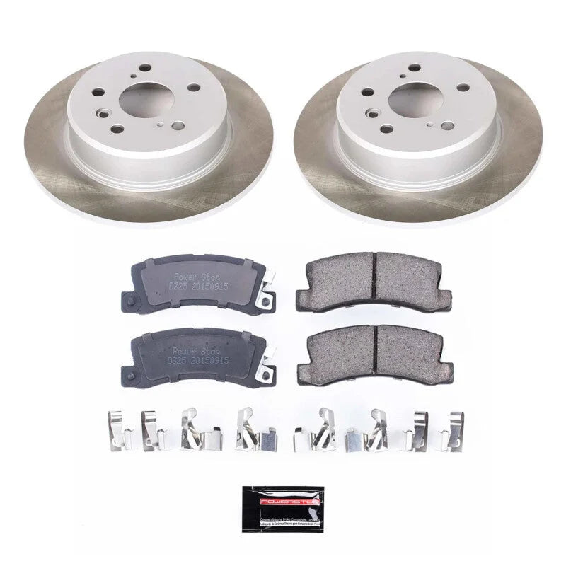 PowerStop Semi-Coated Rotor Kit Rear fits 1999-2003 Lexus RX300
