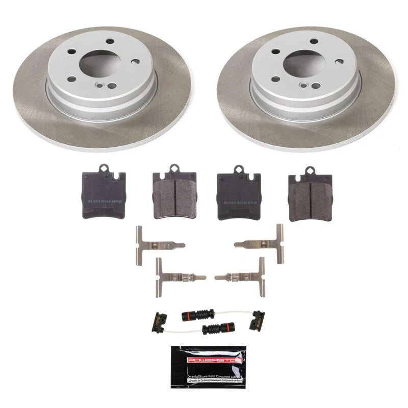 PowerStop Semi-Coated Rotor Kit Rear fits 2001-2002 Mercedes-Benz E430