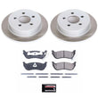 Load image into Gallery viewer, PowerStop Semi-Coated Rotor Kit Rear fits 2003-2007 Jeep Liberty / 2003-2006 Jeep Wrangler