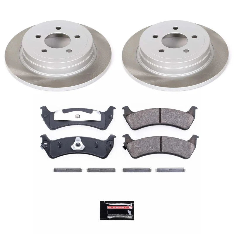 PowerStop Semi-Coated Rotor Kit Rear fits 2003 Ford Explorer SPORT