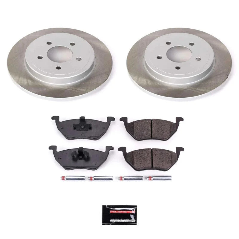 PowerStop Semi-Coated Rotor Kit Rear fits 2005-2008 Ford Escape Hybrid / 2005-2007 Ford Escape LIMITED / 2005 Ford Escape ...