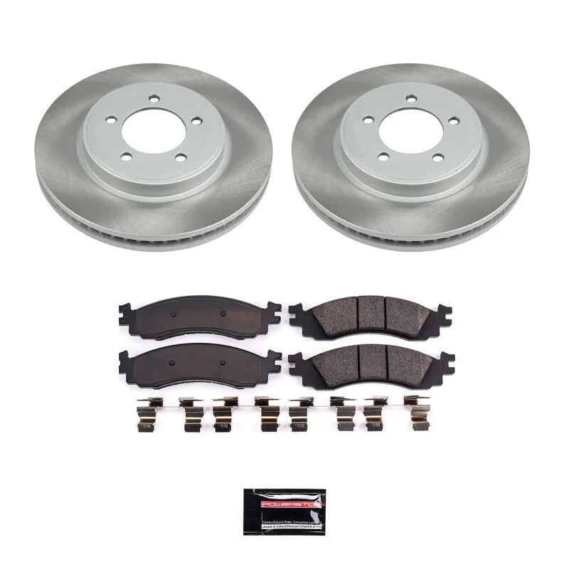 PowerStop Semi-Coated Rotor Kit fits 2006-2010 Ford Explorer Eddie Bauer / 2006 Ford Explorer Xls / 2007-2010 Ford Explore...
