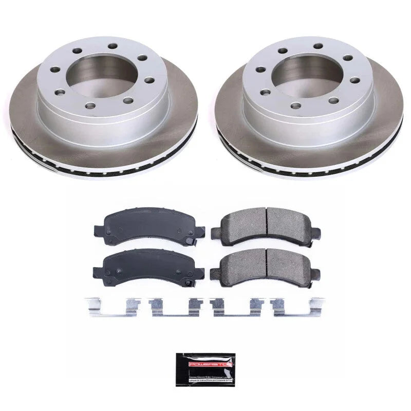 PowerStop Semi-Coated Rotor Kit fits 2006-2016 Chevrolet Express 2500 / 2003-2016 Chevrolet Express 3500 / GMC Savana / 20...