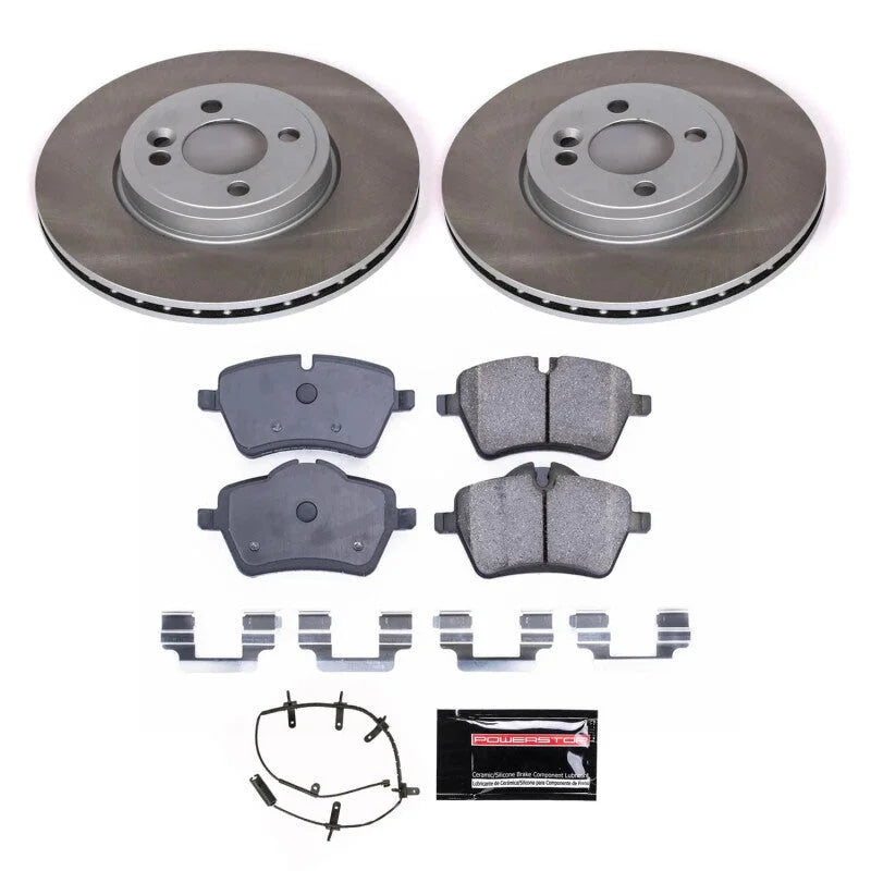PowerStop Semi-Coated Rotor Kit fits 2007-2008 Mini Cooper