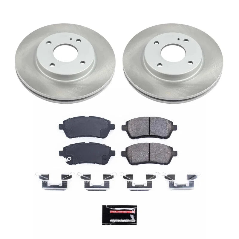 PowerStop Semi-Coated Rotor Kit fits 2011-2019 Ford Fiesta