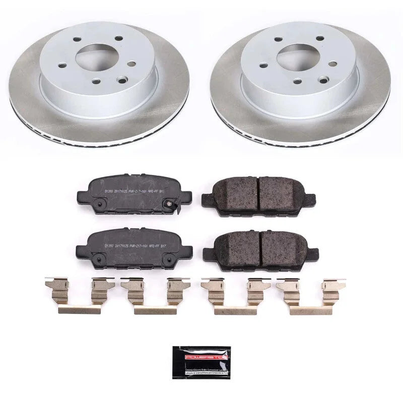 PowerStop Semi-Coated Rotor Kit fits 2011-2025 Nissan Leaf / 2014-2020 Nissan Rogue / 2017-2022 Nissan Rogue SPORT