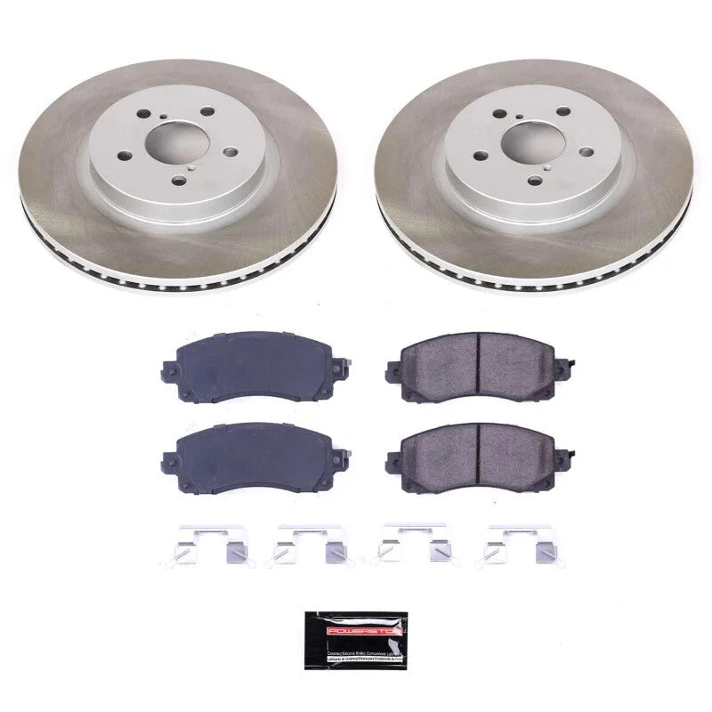 PowerStop Semi-Coated Rotor Kit fits 2017-2023 Subaru Crosstrek / Impreza