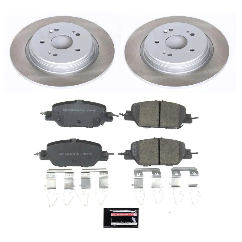 PowerStop Semi-Coated Rotor Kit fits 2017-2025 Honda CR-V