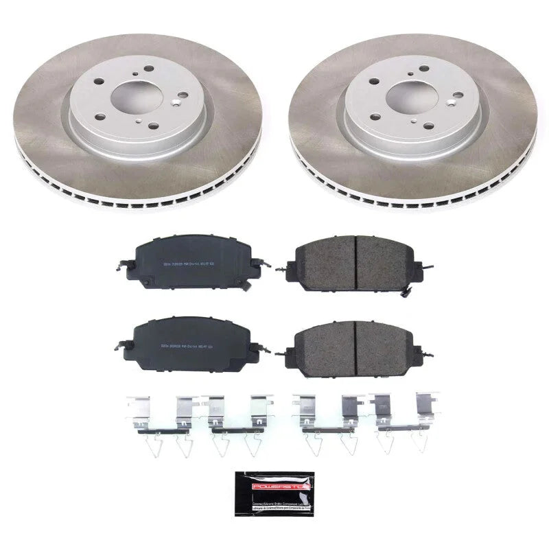 PowerStop Semi-Coated Rotor Kit fits 2017-2025 Honda CR-V