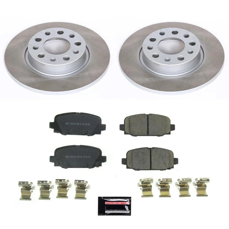 PowerStop Semi-Coated Rotor Kit fits 2017-2025 Jeep Compass