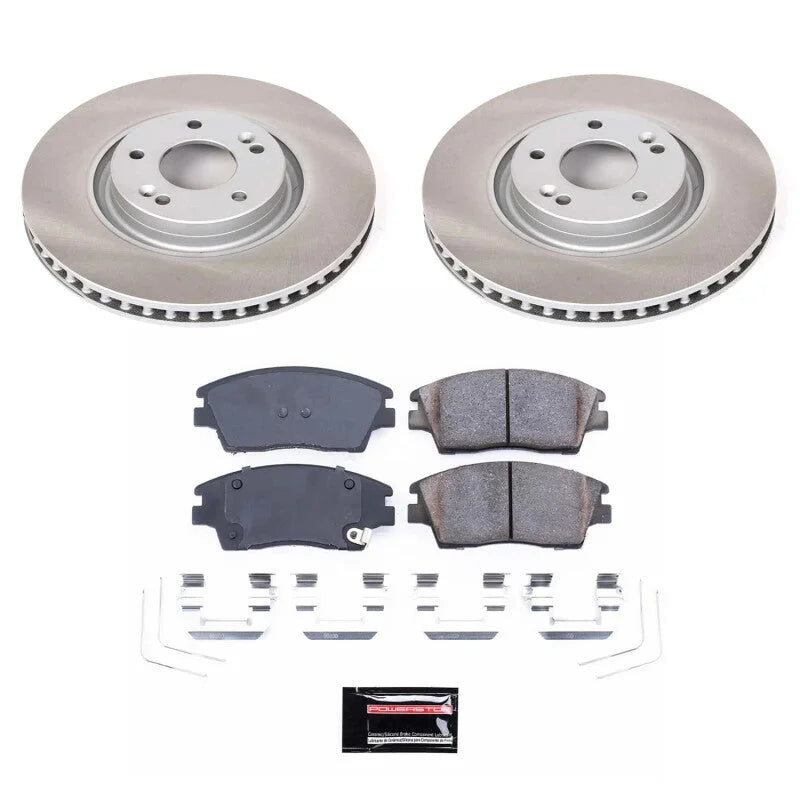 PowerStop Semi-Coated Rotor Kit fits Kia Sportage / 2017-2022 Kia Sportage SX Turbo