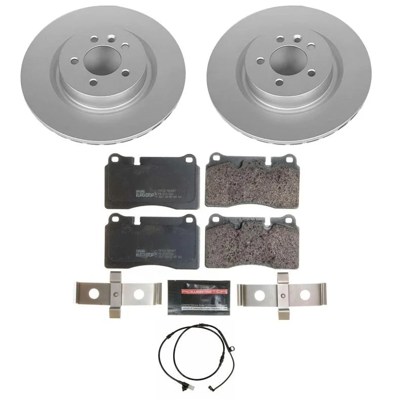 PowerStop Sport Front Euro-Stop Brake Kit fits Land Rover Range / 2006-2009 Land Rover Range Rover SPORT Supercharged - Ma...