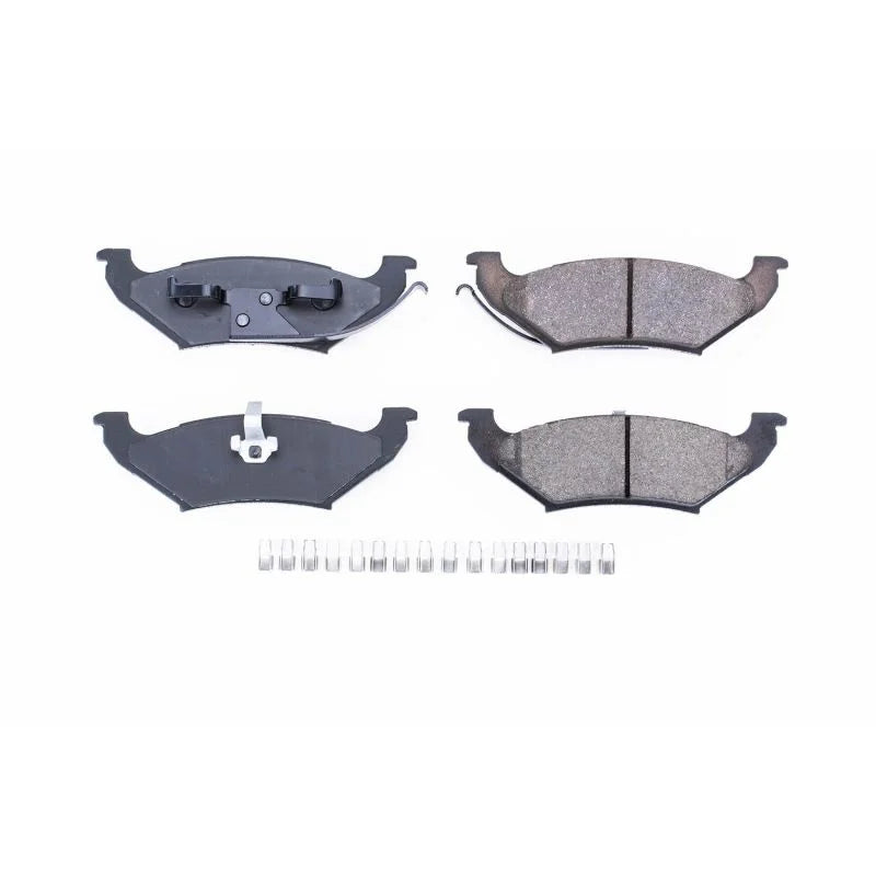 PowerStop Z17 Ceramic Brake Pads w/Hardware fits 1997-2000 Chrysler Town & / 1997-2000 Dodge Grand Caravan / 1998-2000 Ply...