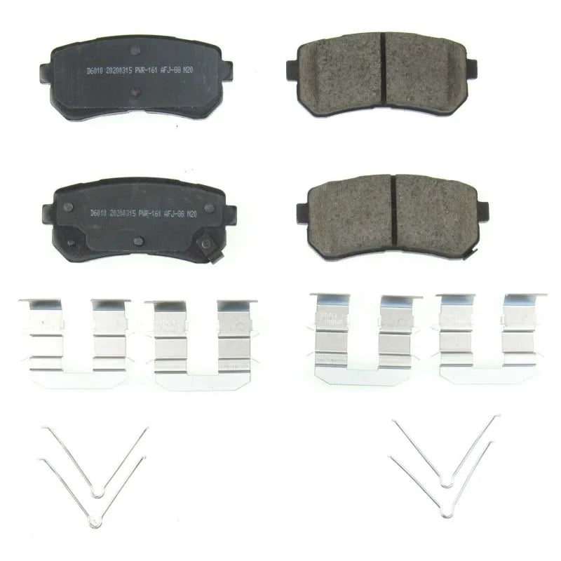 PowerStop Z17 Ceramic Brake Pads w/Hardware fits 2018-2023 Hyundai Kona / 2022 2023 Hyundai Kona N / 2021-2023 Kia Seltos - Main Product Vi...