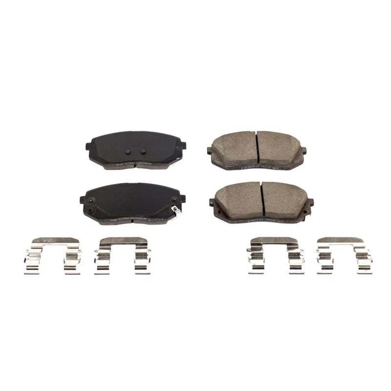PowerStop Z17 Ceramic Brake Pads w/Hardware fits Hyundai Elantra / 2018 Hyundai Elantra GT / 2019-2021 Hyundai Kona Electr...