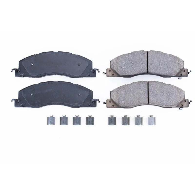 PowerStop Z17 Ceramic Front Brake Pads w/Hardware fits Ram / 2009-2018 Ram 2500 / 2009 2013-2018 Ram 3500 - Main Product View