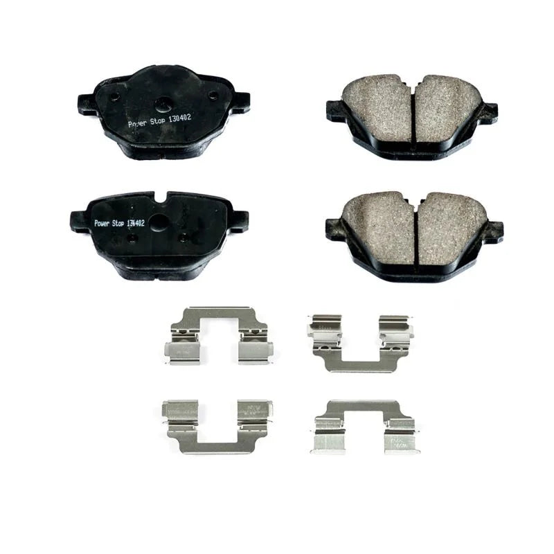PowerStop Z17 Ceramic Rear Brake Pads w/Hardware fits 2011-2016 BMW 528I / 2012-2016 BMW 528I Xdrive / 2018-2022 BMW 530E ...