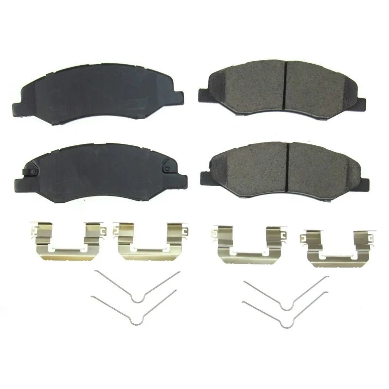 PowerStop Z17 Evolution Ceramic Brake Pads w/Hardware fits 2018-2025 Honda Odyssey - Main Product View