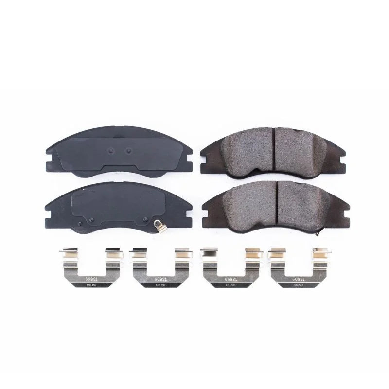 PowerStop Z17 Evolution Ceramic Brake Pads w/Hardware Front fits 2005-2009 Kia Spectra / SPECTRA5 - Main Product View