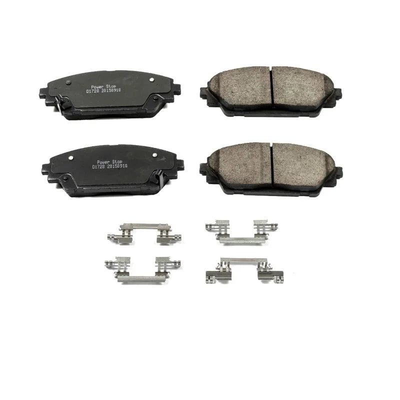 PowerStop Z17 Evolution Ceramic Brake Pads w/Hardware Front fits 2014-2021 Mazda 3 / Cx-3 - Main Product View