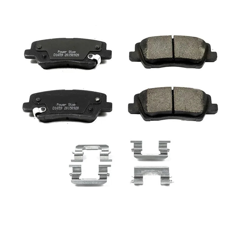 PowerStop Z17 Evolution Ceramic Brake Pads w/Hardware Rear fits 2013-2019 Cadillac ATS / CTS - Main Product View
