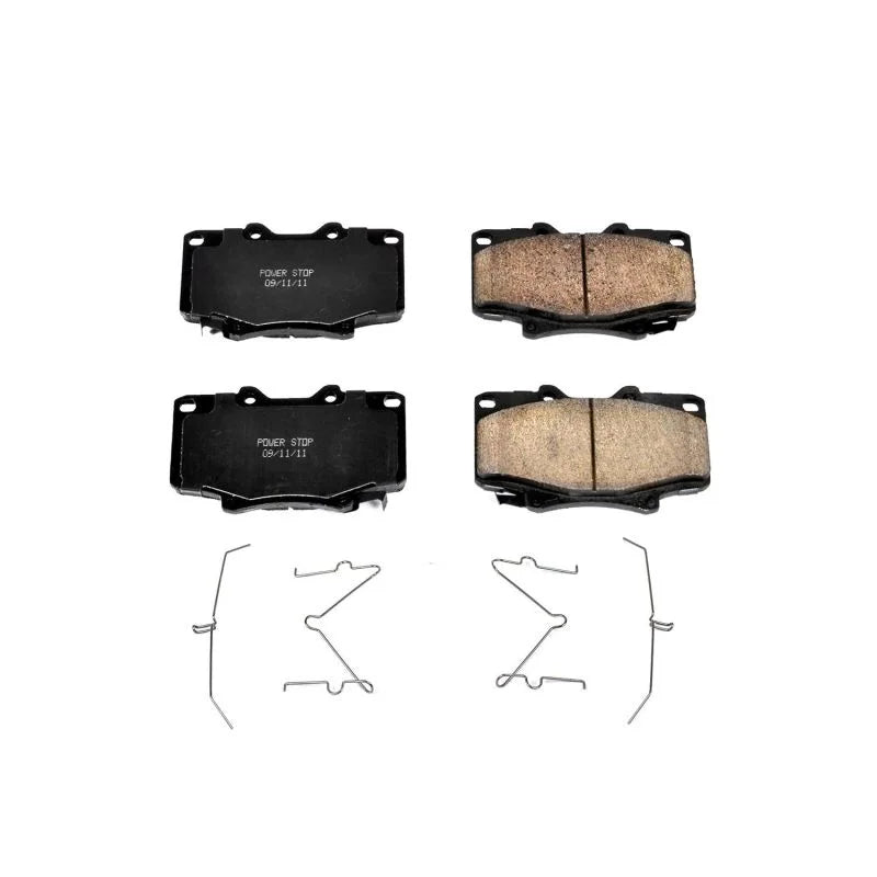 PowerStop Z17 Evolution Ceramic Front Brake Pads w/Hardware fits 1996-1997 Lexus LX450 / 1991-1997 Toyota Land Cruiser - M...