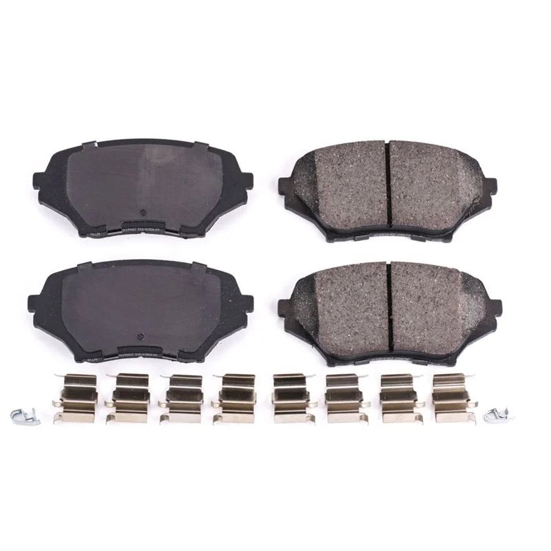 PowerStop Z17 Evolution Ceramic Front Brake Pads w/Hardware fits 2006-2015 Mazda Mx-5 / Mx-5 Miata - Main Product View