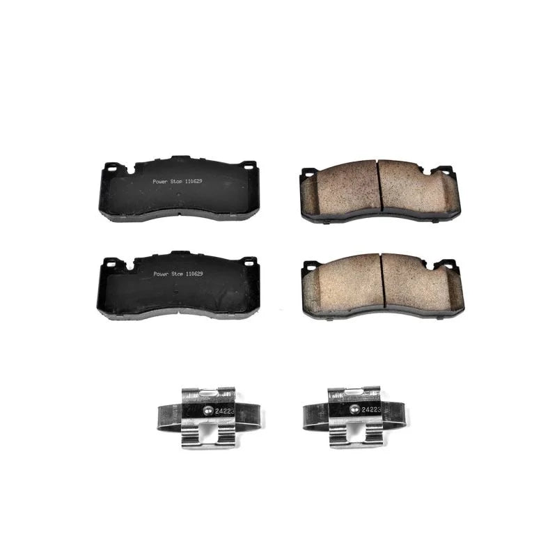 PowerStop Z17 Evolution Ceramic Front Brake Pads w/Hardware fits 2008-2013 BMW 135I / 2013 BMW 135IS / 2013 Mini Cooper Jo...