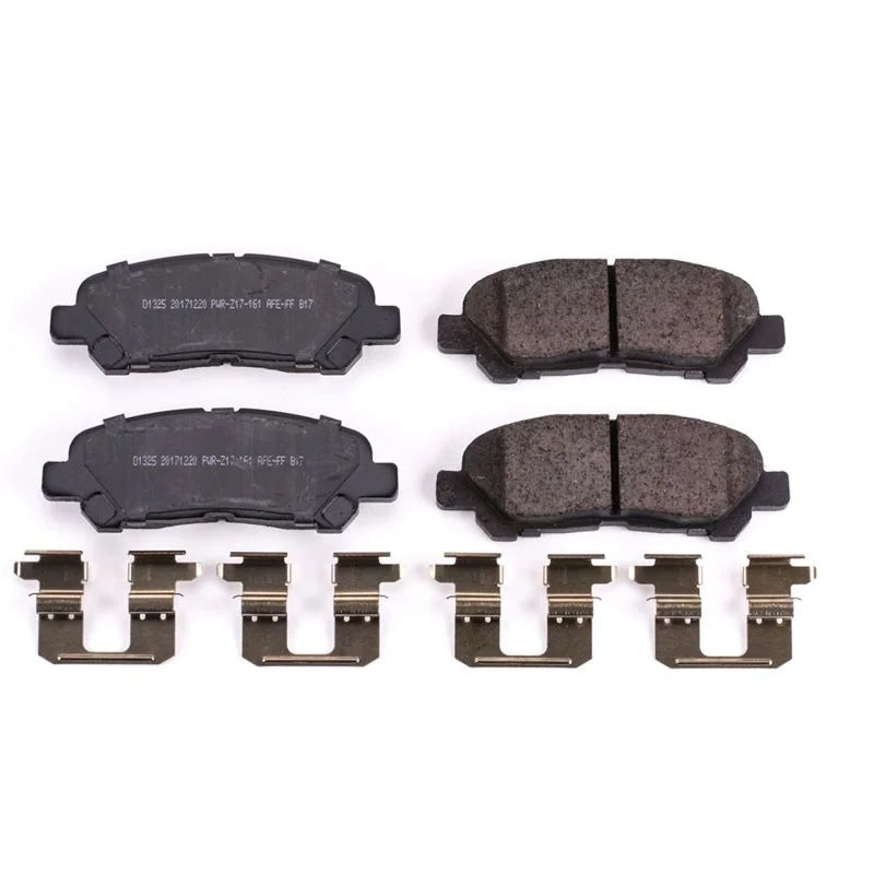 PowerStop Z17 Evolution Ceramic Rear Brake Pads w/Hardware fits 2008-2013 Toyota Highlander - Main Product View