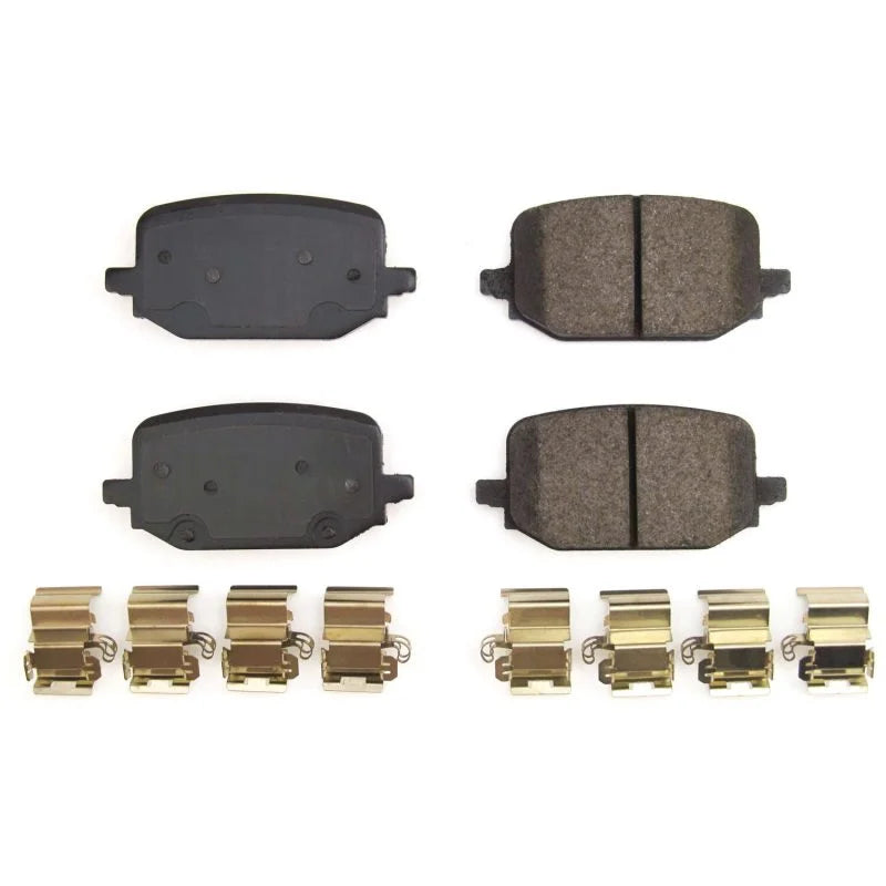 PowerStop Z17 Evolution Ceramic Rear Brake Pads w/Hardware fits 2020-2025 Ford Explorer / Mustang - Installation View