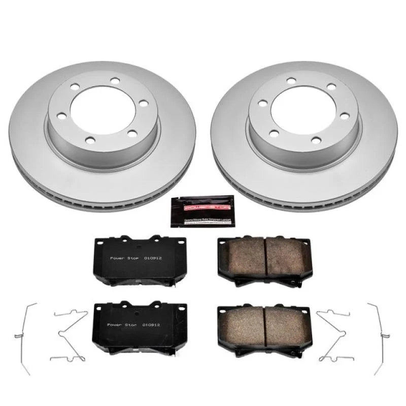 PowerStop Z17 Evolution Geomet Coated Brake Kit Front fits 2001-2002 Toyota Sequoia LIMITED / 2000-2002 Toyota Tundra - Ma...