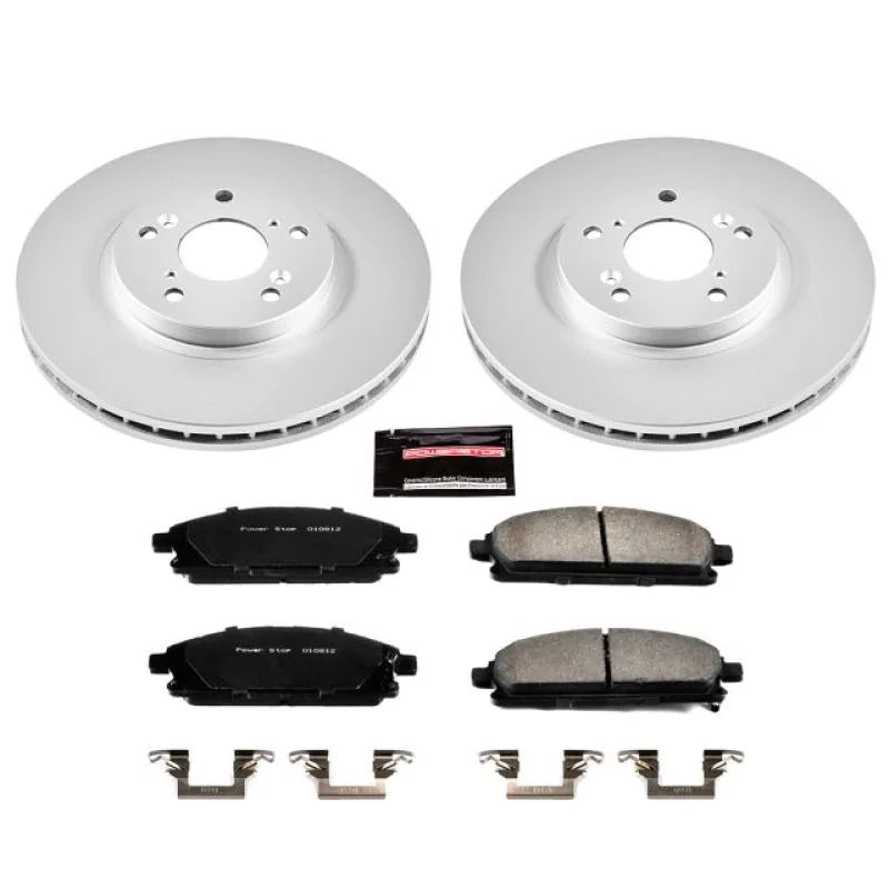 PowerStop Z17 Evolution Geomet Coated Brake Kit Front fits 2003-2006 Acura MDX - Main Product View