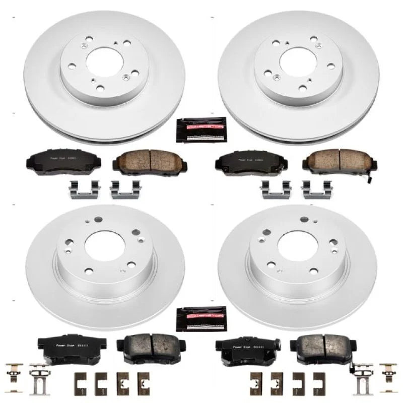 PowerStop Z17 Evolution Geomet Coated Brake Kit Front fits 2003-2011 Honda Accord / 2003-2011 Honda Civic - Main Product View