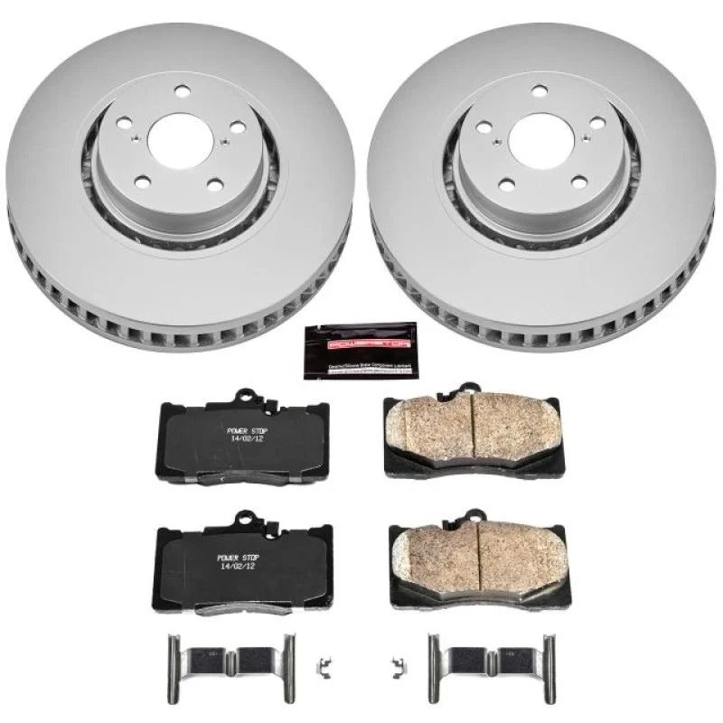 PowerStop Z17 Evolution Geomet Coated Brake Kit Front fits 2007-2011 Lexus GS350 - Main Product View