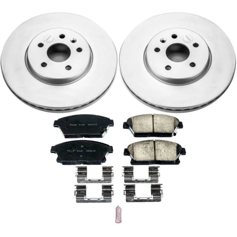 PowerStop Z17 Evolution Geomet Coated Brake Kit Front fits 2013-2017 Buick Encore - Main Product View
