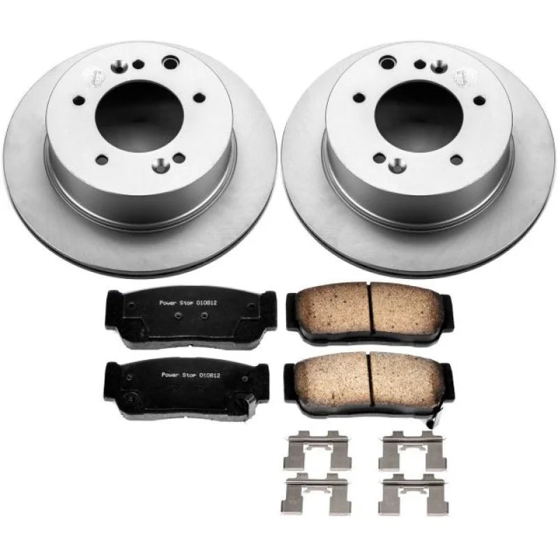 PowerStop Z17 Evolution Geomet Coated Brake Kit Rear fits 2003-2006 Kia Sorento EX - Main Product View