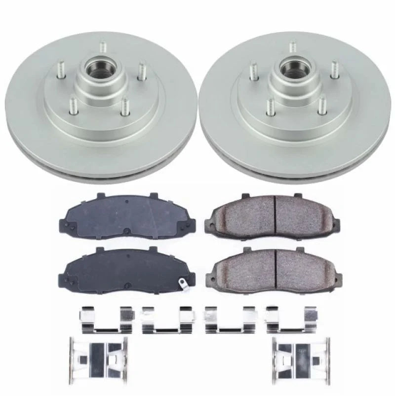 PowerStop Z17 Evolution Geomet Coated Brake Kit fits 1997-2000 Ford F-150 / 1997-1998 Ford F-150 Xlt - Main Product View