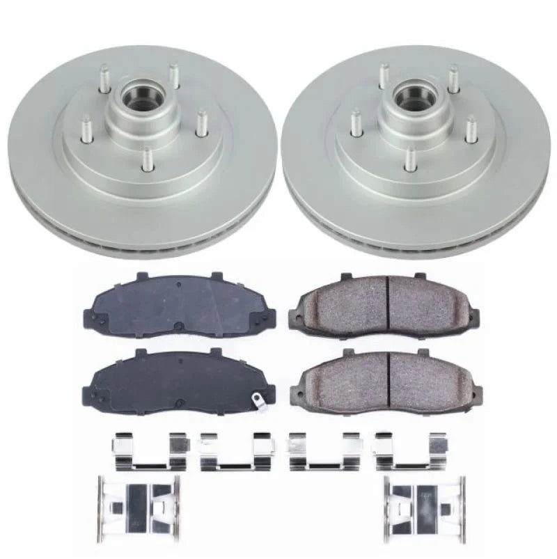 PowerStop Z17 Evolution Geomet Coated Brake Kit fits 1997-2000 Ford F-150 / 2000 Ford F-150 Harley-Davidson Edition - Main...