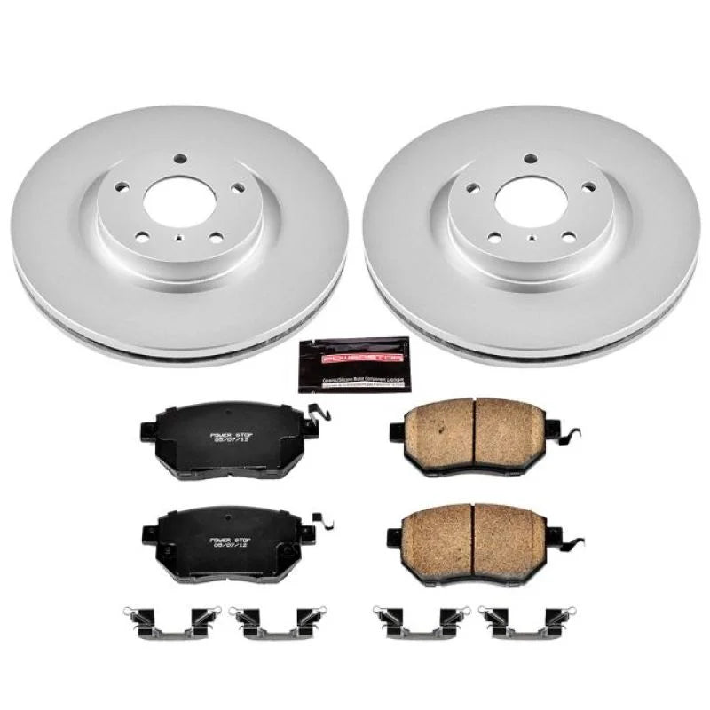 PowerStop Z17 Evolution Geomet Coated Brake Kit fits 2007-2008 Nissan Maxima SE / 2006-2007 Nissan Murano S - Main Product...