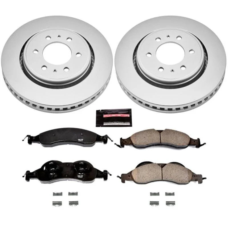 PowerStop Z17 Evolution Geomet Coated Brake Kit fits 2008-2009 Ford Expedition EL KING RANCH / 2007-2009 Ford Expedition E...