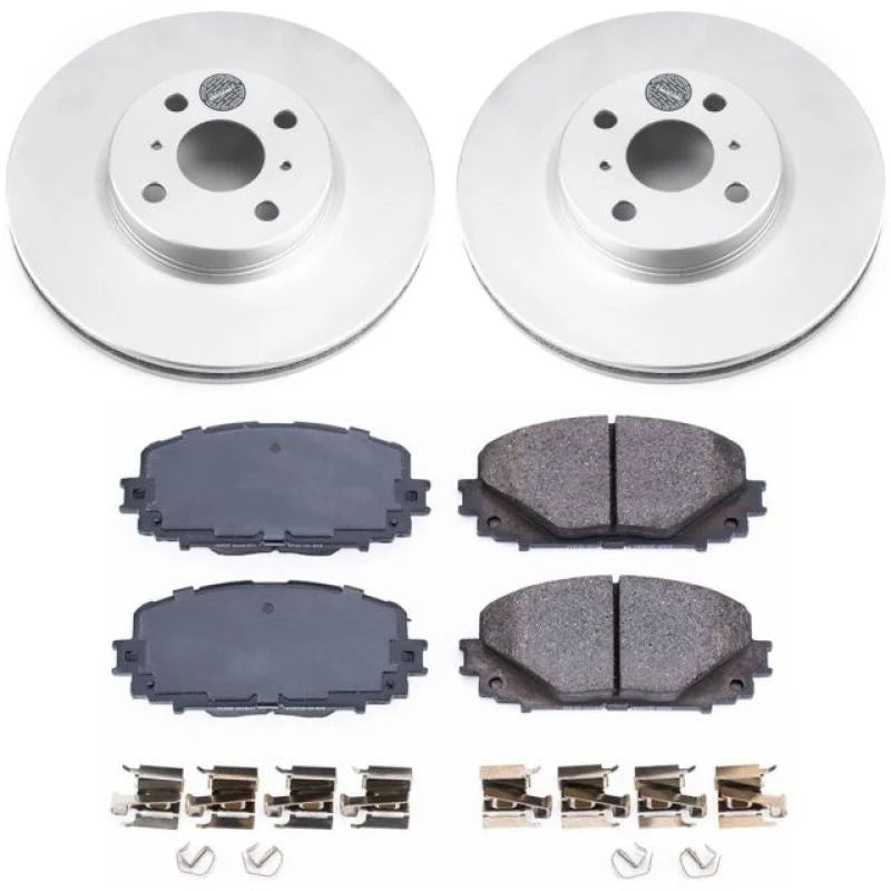 PowerStop Z17 Evolution Geomet Coated Brake Kit fits 2012-2018 Toyota Yaris SE - Main Product View