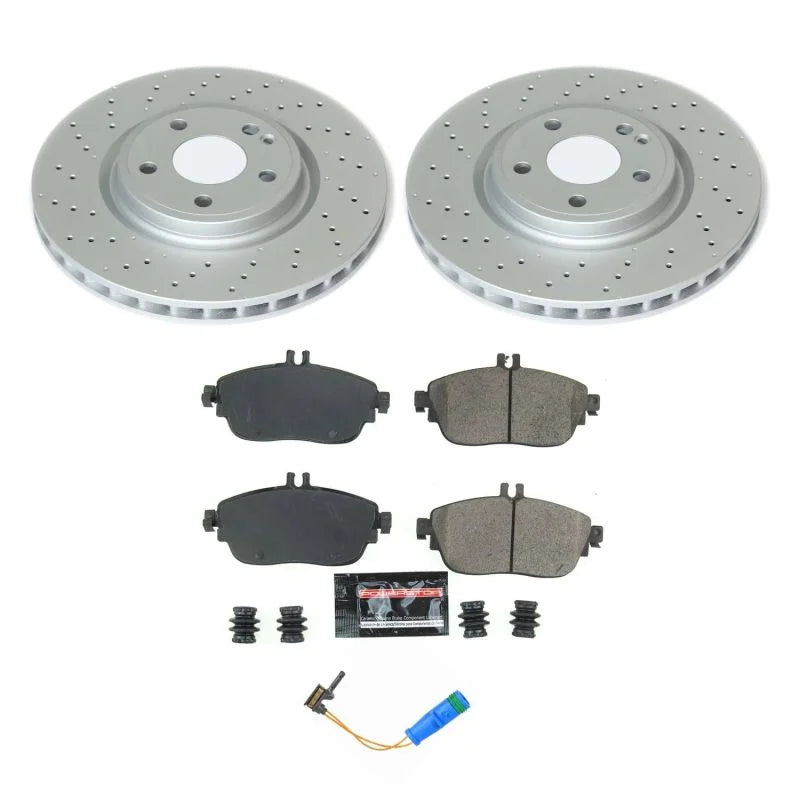 PowerStop Z17 Evolution Geomet Coated Brake Kit fits 2017-2019 Infiniti QX30 SPORT / Infiniti QX30 / 2014-2019 Mercedes-Be...