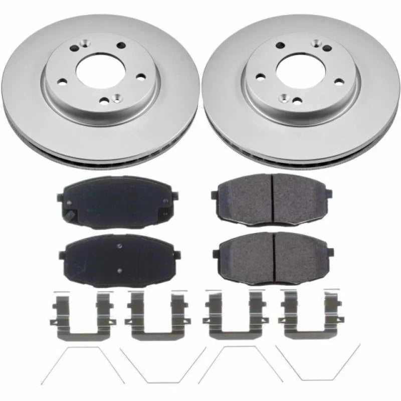 PowerStop Z17 Evolution Geomet Coated Brake Kit fits 2018-2020 Hyundai Elantra GT / Kia Soul / 2017-2019 Kia Soul + - Main...