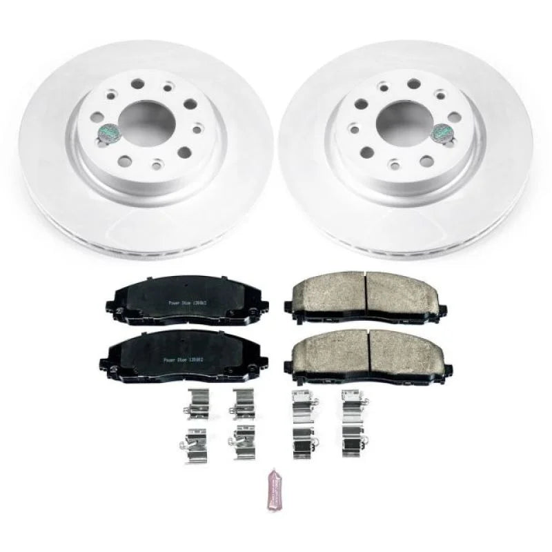 PowerStop Z17 Evolution Geomet Coated Brake Kit fits 2018-2024 Jeep Wrangler - Main Product View