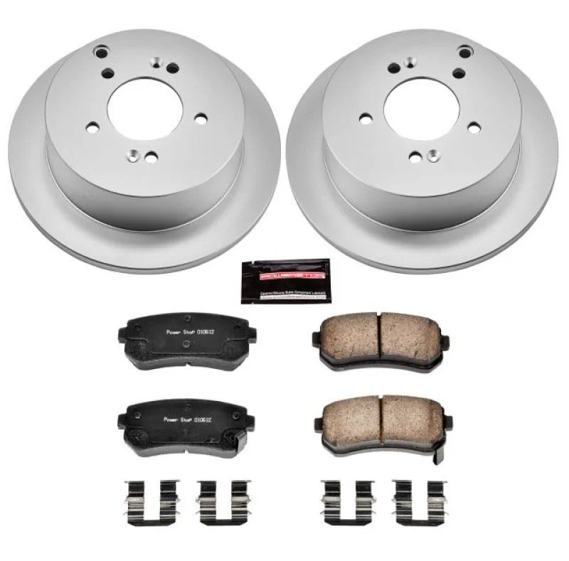 PowerStop Z17 Evolution Geomet Coated Brake Kit fits Hyundai Tucson / 2010-2015 Hyundai Tucson Gls / 2014-2015 Hyundai Tuc...