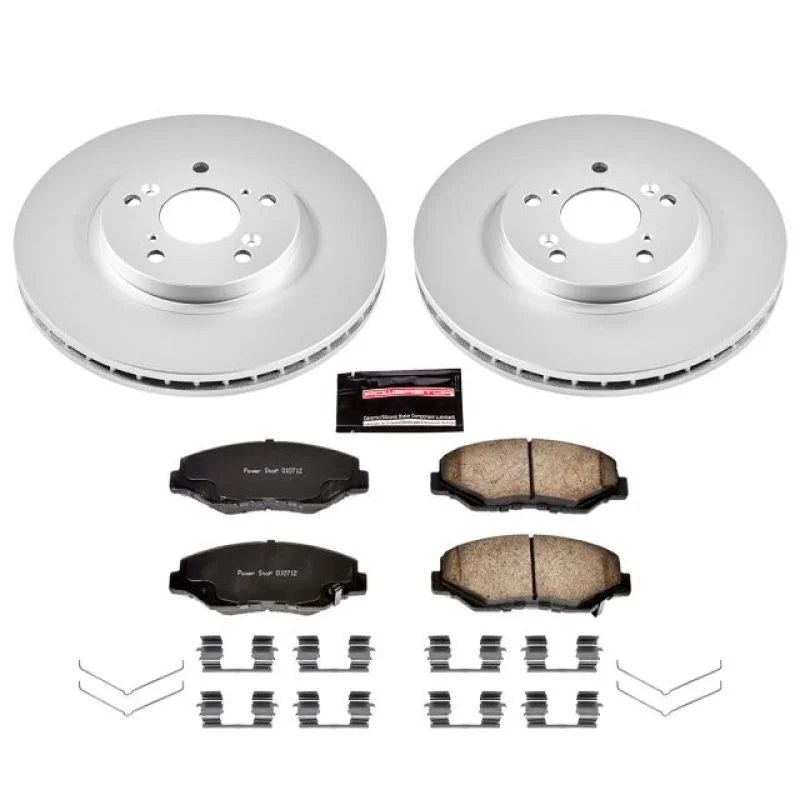 PowerStop Z17 Evolution Geomet Coated Front Brake Kit fits 2003-2008 Honda Pilot - Main Product View